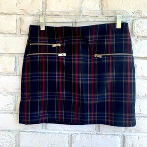 ZARA WOMAN PLAID Mini Skirt